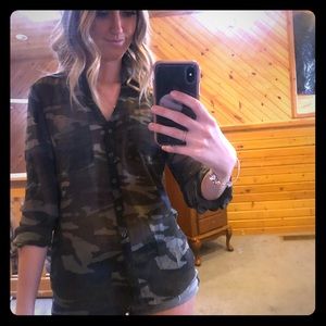 Camo blouse